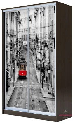 Шкаф-купе Хит-23-17-77 Лондон Аруба Венге_0