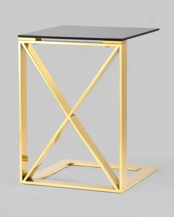 Журнальный стол КРОСС 40x40 Золото_3