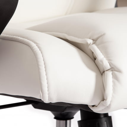 Кресло BERGAMO хром (22) кож/зам, белый, 36-01_9