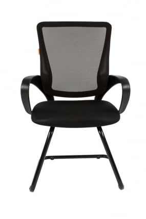 Кресло для посетителей CХАИРМАН 969 В (В) сетка черная/ткань черная / CHAIRMAN (V)_1