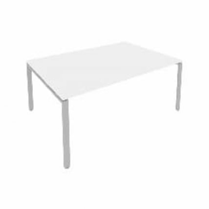 Переговорный стол (1 столешница) Metal SystemБ.ПРГ-1.5 Белый/Серый_0