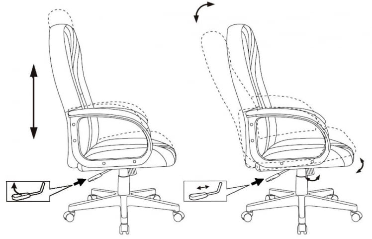 Кресло руководителя Бюрократ T-898/404-GREY Серый 38-404_6