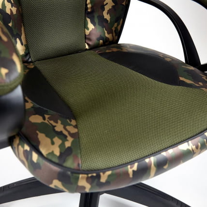 Кресло RACER GT MILITARY кож/зам/ткань, хаки/хаки, TW 28_18