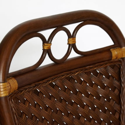 Комплект террасный ANDREA (стол кофейный со стеклом + 2 кресла + подушки) ротанг, 64х67х92см / D60х55, Pecan Washed (античн. орех)_10