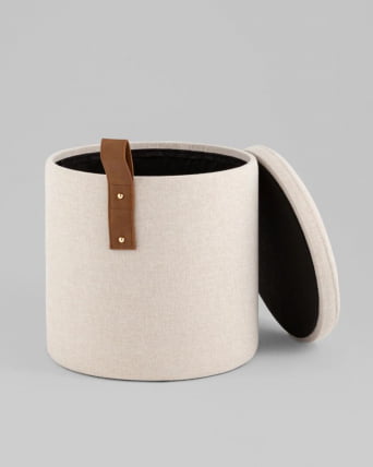 Пуф с ящиком Эркки XS белый_1