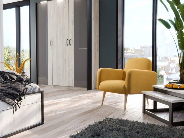 Кресло Уилбер Горчичное_2