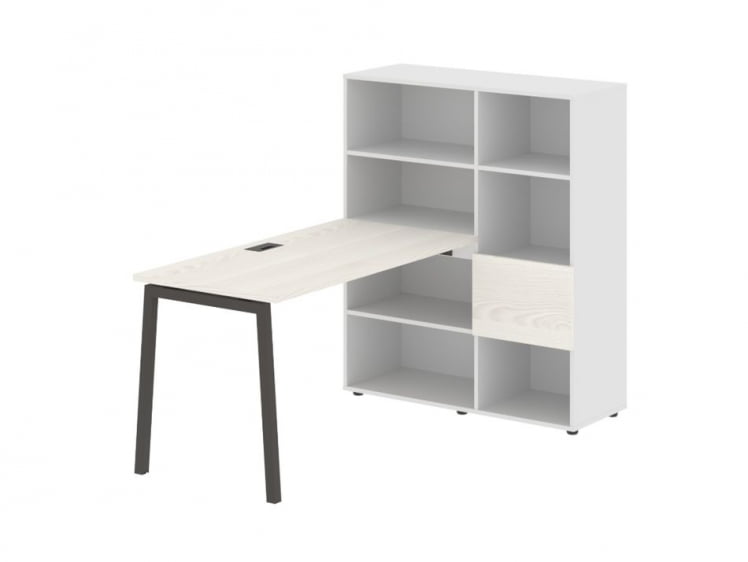 Рабочая станция EDIS ELRST 1113 Ясень Траун Мокко Белый_0