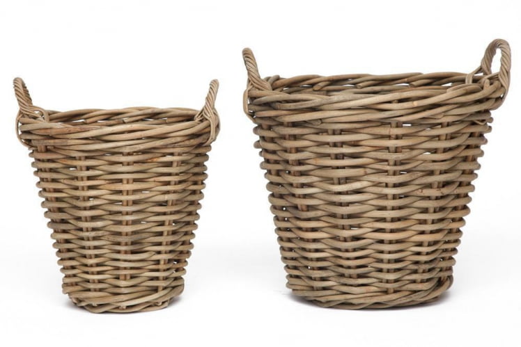 Корзина Secret De Maison Atala(набор из 2 штук) натуральный ротанг, 46*46*43 / 58*58*51, Натуральный Кубу / Natural Kubu_0