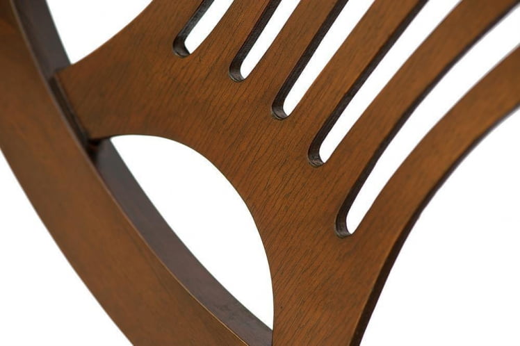 Стул Персей/ Perseus дерево гевея, 46х54х99см, Cappuchino , ткань кремовая с рисунком (3321)_5