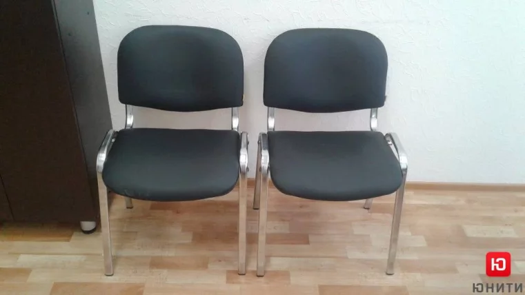 Стул для посетителей ИЗО хромированная рама-В-14_1