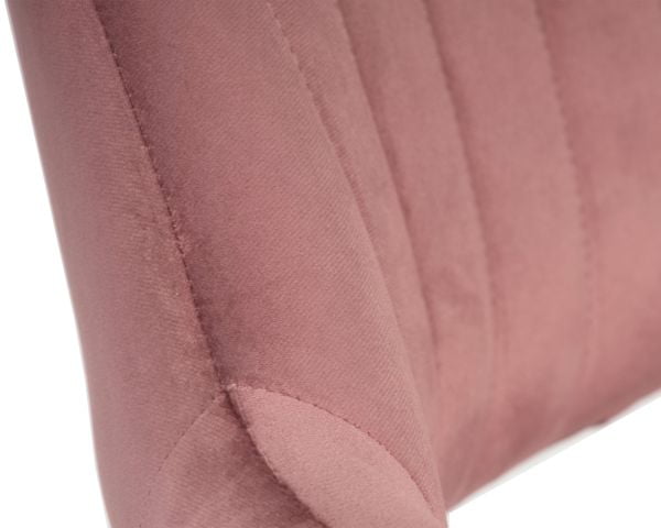 Стул барный ДОБРИН CХАРЛЙ ГОЛД (розовый велюр (МДЖ9-32)) 2 шт / DOBRIN CHARLY GOLD (MJ9-32))_8