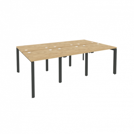 Рабочая станция на П-образном м/к ONIX O.MP-D.RS-6.0.7 Тиквуд Светлый/Антрацит_0