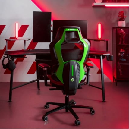 Эргономичное компьютерное кресло (для геймеров) Eureka TYPHON, Green_10