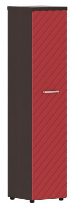 Шкаф колонка с глухой дверью и топом Torr LUX TLHC 42.1 Венге Магия Красный_0