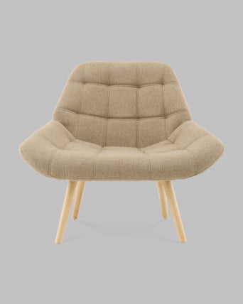 Кресло Олби Квадро бежевый_2