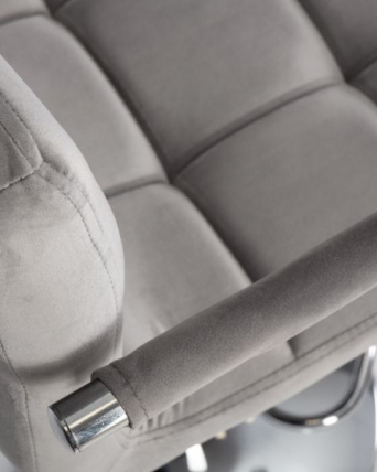 Стул барный DOBRIN KRUGER ARM (серый велюр (MJ9-75)) 2 шт_2