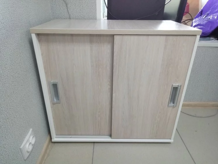 Тумба-купе Deka 9.02.08 Дуб Сантана светлый/Белый_3