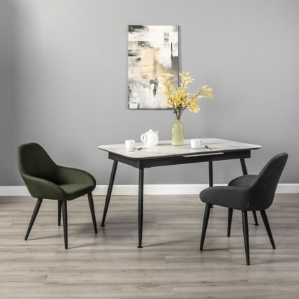 Стол Месси раздвиж. 140-180 Светлый мрамор/Бабочка_10