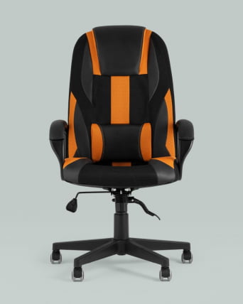 Геймерское кресло TopChairs ST-CYBER 9 черный/оранжевый_6