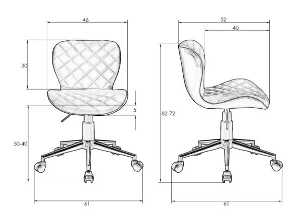 Офисное кресло для персонала ДОБРИН РОРЙ (кремово-коричневый) 2 шт / DOBRIN RORY_12