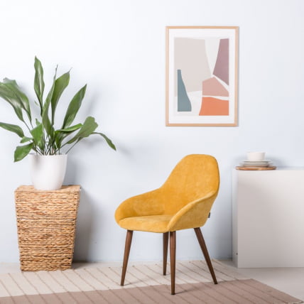 Стул Кент Желт/Темный Орех / Kent_7