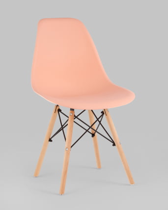 Стул Eames Style DSW персиковый 4 шт. комплект (разборный каркас)_7