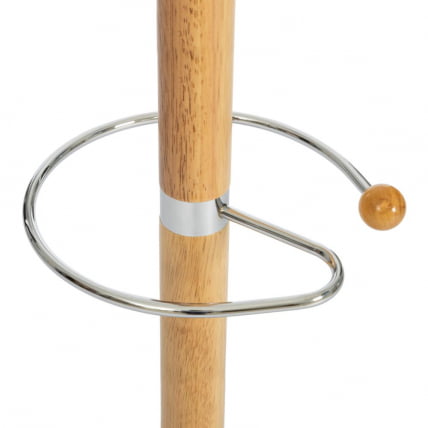 Вешалка Sakura (mod. GH-8606) дерево/хром/мрамор, 37 x 37 x 175 см, White (Белый) / Natural (натуральный)_1