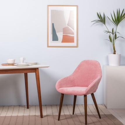Стул Кент Розов/Темный Орех / Kent_7