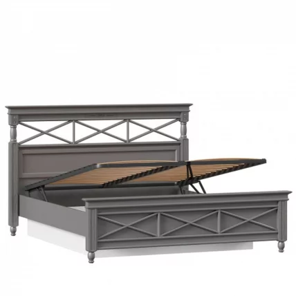 Кровать двуспальная 1600 с подъемным механизмом Амели ЛД 642.790.000 Оникс серый_2