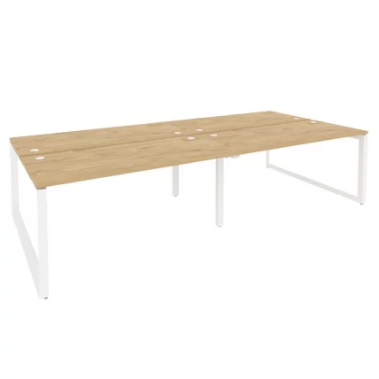 Рабочая станция на О-образном м/к ONIX O.MO-D.RS-4.4.7 Тиквуд Светлый/Белый_0