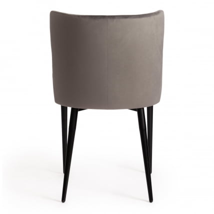 Стул MANTRA (mod. 713) ткань/металл, 49х61х82 см, высота до сидения 49 см, серый barkhat 26/черный_3