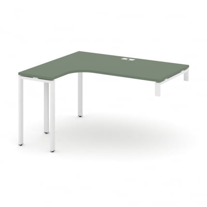 Стол-надставка на опорную тумбу (левый) CONCEPT CN.OSAN-004(L) Сандал Янтарный Белый_0