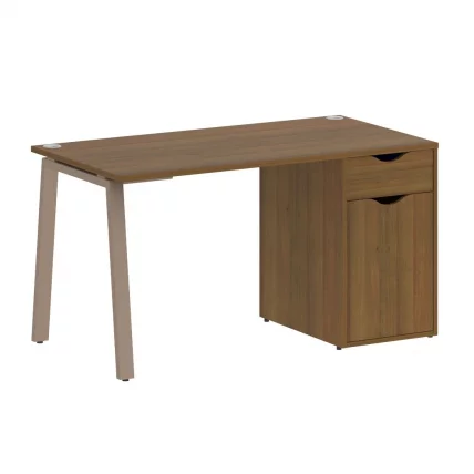 Стол письменный HOME OFFICE VR.SP-3-138.1.A Орех Гварнери/Мокко металл_0