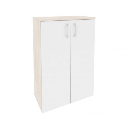 Шкаф средний широкий (2 средних фасада ЛДСП) ONIX O.ST-2.3 Денвер Светлый/Белый_0