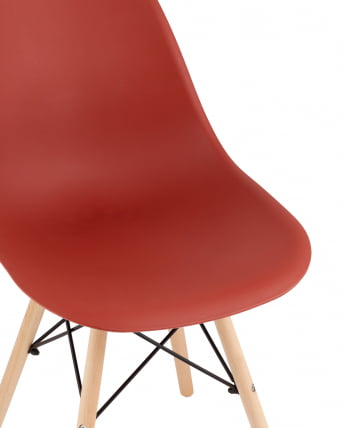 Стул Еамес Стйле ДСВ терракотовый (разборный каркас) / Eames Style DSW_6
