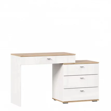 Стол туалетный комбинированный с зеркалом 1200 Фиджи 013 Дуб Золотой Белый_5