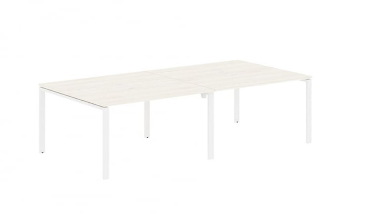 Бенч-система 4-местная EDIS EUWST 2713 Ясень Траун Белый_0