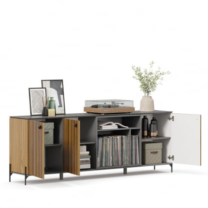 Комод Элиот ЛД 414.070.000 Оникс Серый/Орех фактурный_1