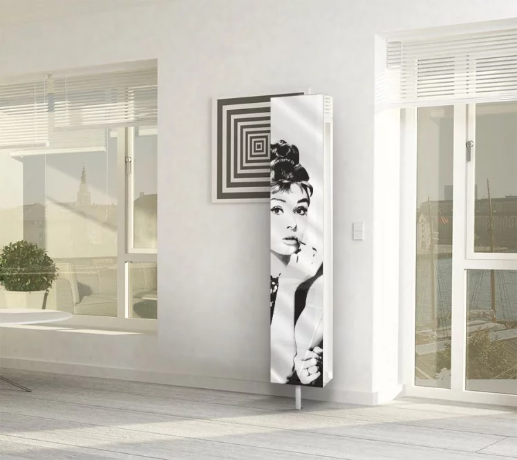 Поворотный зеркальный шкаф Zoom Art Белый_4