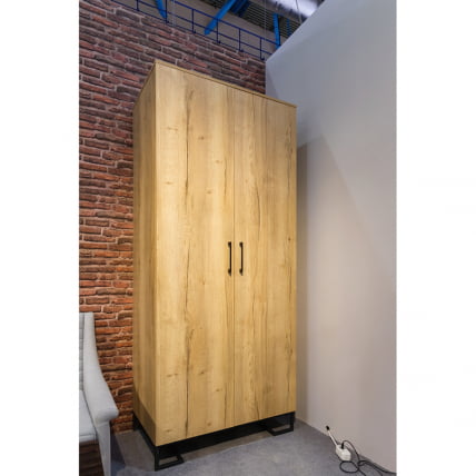 Шкаф двухстворчатый Лофт без зеркал Дуб Натур / Loft_2