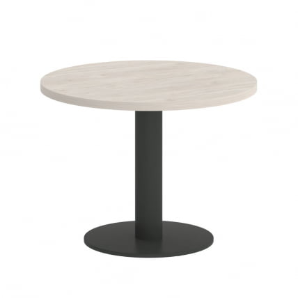 Стол журнальный круглый HOME OFFICE VR.SP-5-60.1G Денвер Светлый/Антрацит металл_0