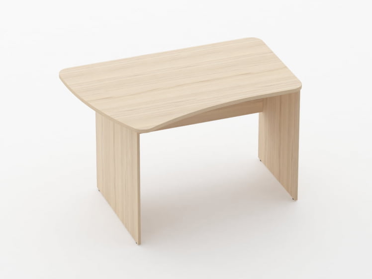 Стол эргономичный Glassy 1.12.12Л Бук светлый_0