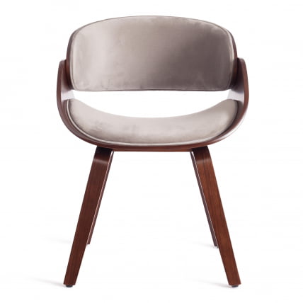 Стул LANDO (mod.8036) дерево / ткань, 59х53х75 см, орех/серый_4
