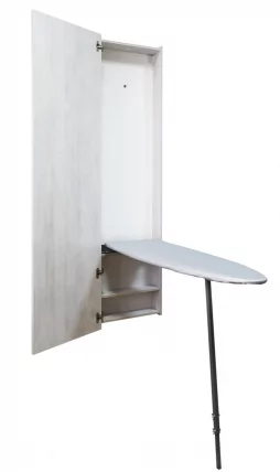 Шкаф со встроенной гладильной доской Iron Box (левый) Беленый дуб_4