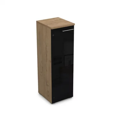 Пенал средний со стеклом левый GLOSS LINE9НП.017.7Л Teakwood_0