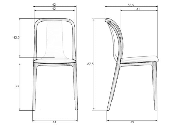 Стул обеденный ДОБРИН АДЭМ (черный) 4 шт / DOBRIN ADAM_9