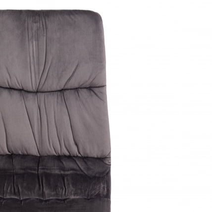 Стул FURLA (mod. 4816) металл/вельвет, 89х56х44см, серый_5