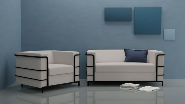 Диван трехместный Аполло 2.0 (3Д) Кремово-белый Euroline 907_4