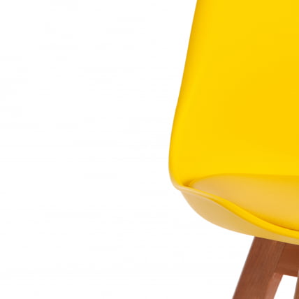 Стул TULIP (mod. 73) / 1 шт. в упаковке дерево/пластик/ПУ, 48.5*52.5*83cм, желтый_8