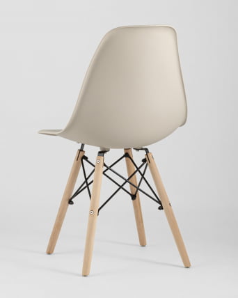 Стул Еамес Стйле ДСВ бежевый (разборный каркас) / Eames Style DSW_8